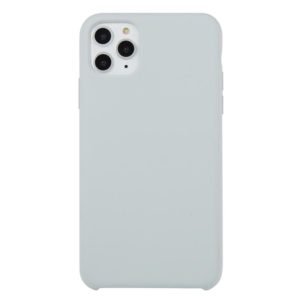 For iPhone 11 Pro Max Solid Color Solid Silicone Shockproof Case(Blue Gray) (OEM)