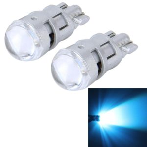 10 PCS T10 1W 50LM Car Clearance Light with SMD-3030 Lamp, DC 12V(Ice Blue Light) (OEM)