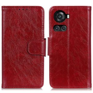For OnePlus Ace / 10R Nappa Texture Horizontal Flip Leather Phone Case(Red) (OEM)