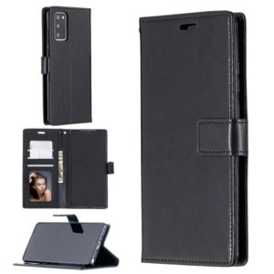 For Samsung Galaxy Note20 Crazy Horse Texture Horizontal Flip Leather Case with Holder & Card Slots & Wallet & Photo Frame(Black) (OEM)