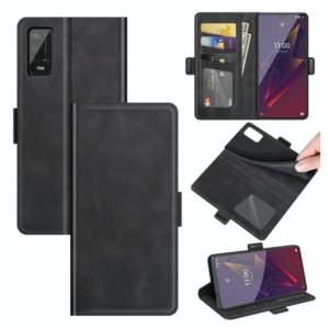 For Wiko Power U20 Dual-side Magnetic Buckle Horizontal Flip Leather Case with Holder & Card Slots & Wallet(Black) (OEM)