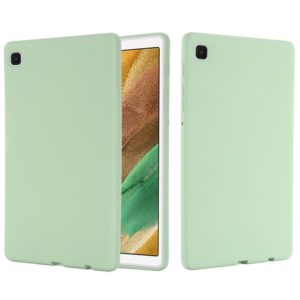 For Samsung Galaxy Tab A7 Lite Solid Color Liquid Silicone Shockpoof Tablet Case(Green) (OEM)