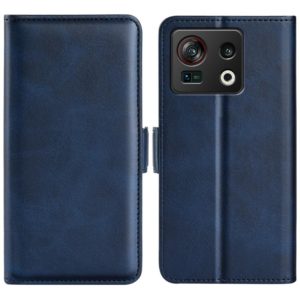 For ZTE nubia Z40S Pro Dual-side Magnetic Buckle Horizontal Flip Leather Phone Case(Dark Blue) (OEM)