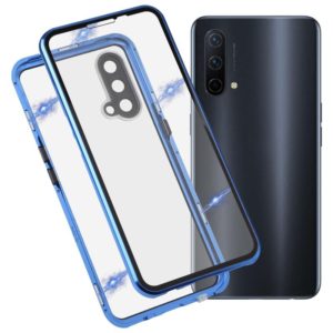 For OnePlus Nord CE 5G Full Cover Magnetic Metal Tempered Glass Phone Case(Blue) (OEM)