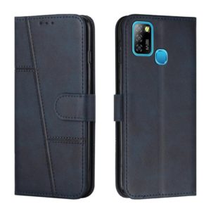 For Infinix Hot 10 Lite / Smart 5 2020 Stitching Calf Texture Buckle Leather Phone Case(Blue) (OEM)