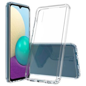 For Samsung Galaxy A02 Shockproof Scratchproof TPU + Acrylic Protective Case(Transparent) (OEM)