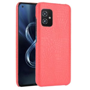 For Asus Zenfone 8 ZS590KS Shockproof Crocodile Texture PC + PU Case(Red) (OEM)