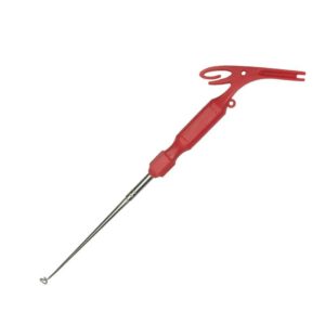 3 In 1 Knotted And Tied Fishing Hook Fishing Tool Multifunctional Hook Retractor(Red Handle) (OEM)