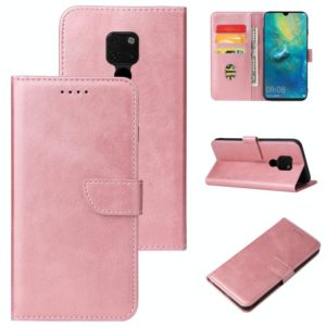 For Huawei Mate 20 Calf Texture Buckle Horizontal Flip Leather Case with Holder & Card Slots & Wallet(Rose Gold) (OEM)
