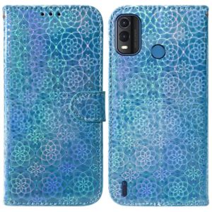 For Nokia G11 Plus Colorful Magnetic Buckle Leather Phone Case(Blue) (OEM)