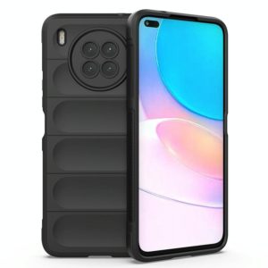 For Huawei Nova 8i Magic Shield TPU + Flannel Phone Case(Black) (OEM)