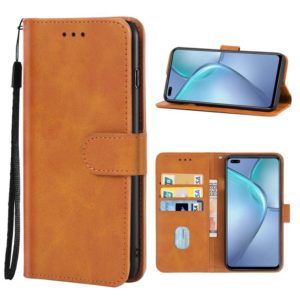 Leather Phone Case For Infinix Zero 8 X687(Brown) (OEM)