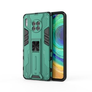 For Huawei Mate 30 Supersonic PC + TPU Shock-proof Protective Case with Holder(Green) (OEM)