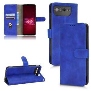 For Asus ROG Phone 6 Skin Feel Magnetic Flip Leather Phone Case(Blue) (OEM)