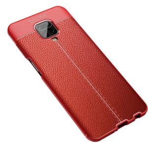 For Xiaomi Redmi Note 9 Pro Max Litchi Texture TPU Shockproof Case(Red) (OEM)