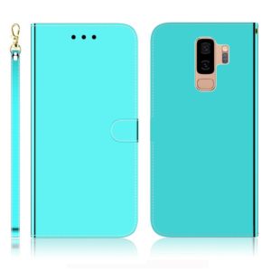 For Galaxy S9+ Imitated Mirror Surface Horizontal Flip Leather Case with Holder & Card Slots & Wallet & Lanyard(Mint Green) (OEM)