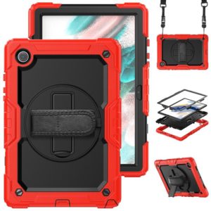 For Samsung Galaxy Tab A8 10.5 2021 X200 / X205 Silicone + PC Tablet Case(Black + Red) (OEM)