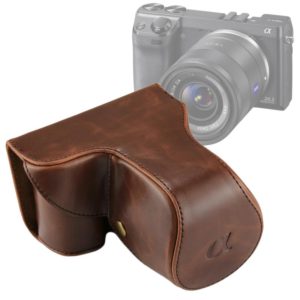 Full Body Camera PU Leather Case Bag with Strap for Sony NEX 7 / F3 (18-55mm Lens)(Coffee) (OEM)
