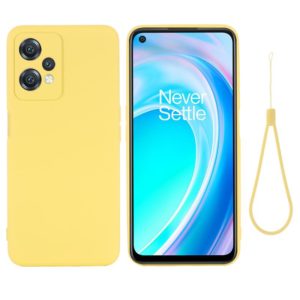 For OnePlus Nord CE 2 Lite 5G Solid Color Liquid Silicone Full Coverage Phone Case(Yellow) (OEM)
