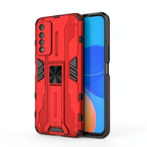 For Honor Play 5T Pro Supersonic PC + TPU Shock-proof Protective Case with Holder(Red) (OEM)