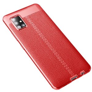 For Galaxy A51 5G Litchi Texture TPU Shockproof Case(Red) (OEM)