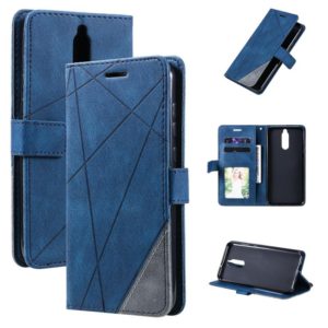For Huawei Mate 10 Lite Skin Feel Splicing Horizontal Flip Leather Case with Holder & Card Slots & Wallet & Photo Frame(Blue) (OEM)
