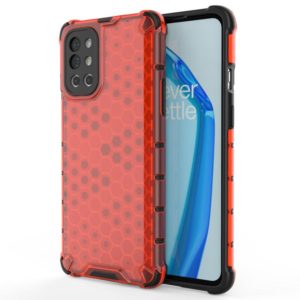 For OnePlus 9R Shockproof Honeycomb PC + TPU Case(Red) (OEM)