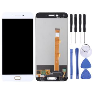 TFT LCD Screen for OPPO A77 with Digitizer Full Assembly(White) (OEM)