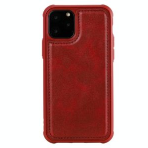 For iPhone 11 Pro Magnetic Shockproof PC + TPU + PU Leather Protective Case(Red) (OEM)