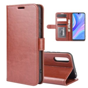 For Huawei Y8p/Enjoy 10s R64 Texture Single Horizontal Flip Protective Case with Holder & Card Slots & Wallet& Photo Frame(Brown) (OEM)