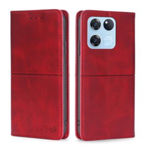 For OnePlus Ace Racing Cow Texture Magnetic Horizontal Flip Leather Phone Case(Red) (OEM)
