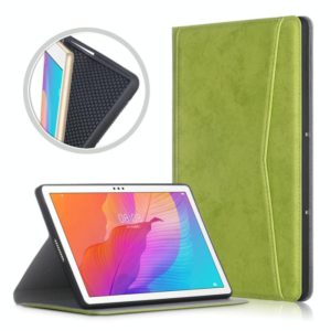 For Huawei Enjoy Tablet 2 10.1 inch / Honor Pad 6 10.1 inch Marble Cloth Texture Horizontal Flip Leather Case with Holder(Green) (OEM)