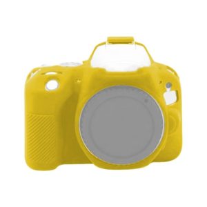 For Canon EOS 200D / EOS 200D Mark II Soft Silicone Protective Case(Yellow) (OEM)
