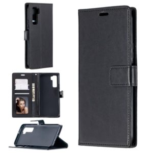 For Huawei P40 Lite 5G Crazy Horse Texture Horizontal Flip Leather Case with Holder & Card Slots & Wallet & Photo Frame(Black) (OEM)