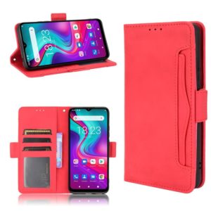 For Doogee X96 Pro Skin Feel Calf Pattern Horizontal Flip Leather Case with Holder & Card Slots & Photo Frame(Red) (OEM)