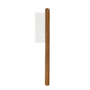 Cat Dog Solid Wood Comb For Removing Floating Hair Pet Cleaning Grooming Flea Comb(C) (OEM)