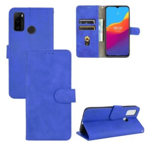 For Ulefone Note 10 Solid Color Skin Feel Magnetic Buckle Horizontal Flip Calf Texture PU Leather Case with Holder & Card Slots & Wallet(Blue) (OEM)