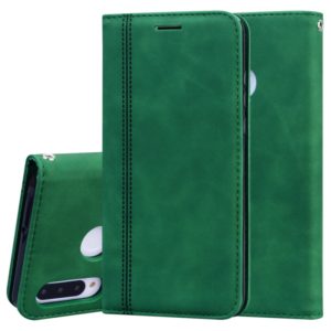 For Huawei P30 Lite Frosted Business Magnetic Horizontal Flip PU Leather Case with Holder & Card Slot & Lanyard(Green) (OEM)