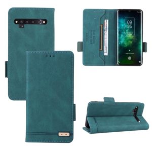 For TCL 10 Pro Magnetic Clasp Flip Leather Phone Case(Green) (OEM)