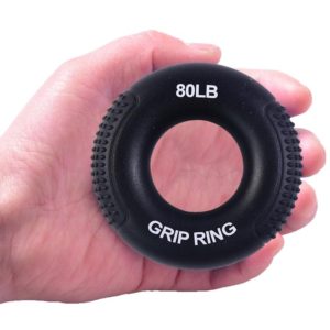 Silicone Gripper Finger Exercise Grip Ring, Specification: 80LB (General Black) (OEM)