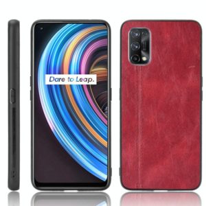 For OPPO Realme X7 Shockproof Sewing Cow Pattern Skin PC + PU + TPU Case(Red) (OEM)