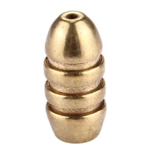 7g Threaded Copper Bullet Fishing Sinker Fishing Weights Soft lure Accessory (OEM)
