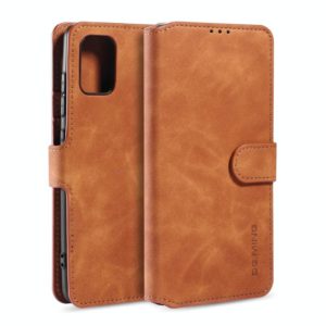 For Galaxy A71 5G DG.MING Retro Oil Side Horizontal Flip Case with Holder & Card Slots & Wallet(Brown) (DG.MING) (OEM)