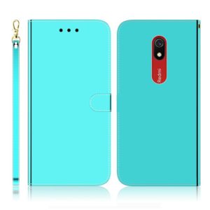 For Xiaomi Redmi 8A Imitated Mirror Surface Horizontal Flip Leather Case with Holder & Card Slots & Wallet & Lanyard(Mint Green) (OEM)