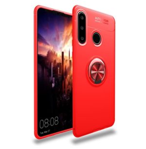 For Huawei Y6P Lenuo Shockproof TPU Protective Case with Invisible Holder(Red) (lenuo) (OEM)