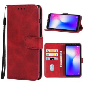 For TECNO Pop 2 Leather Phone Case(Red) (OEM)