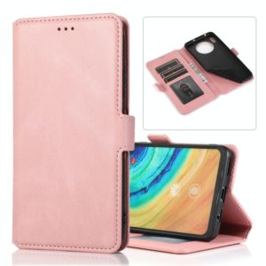 For Huawei Mate 30 Retro Magnetic Closing Clasp Horizontal Flip Leather Case with Holder & Card Slots & Photo Frame & Wallet(Rose Gold) (OEM)