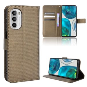 For Motorola Moto G52 4G Diamond Texture Leather Phone Case(Brown) (OEM)
