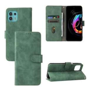 Solid Color Skin Feel Magnetic Buckle Horizontal Flip Calf Texture PU Leather Case with Holder & Card Slots & Wallet For Motorola Edge 20 Lite(Green) (OEM)