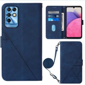 For Infinix Note 11i Crossbody 3D Embossed Flip Leather Phone Case(Blue) (OEM)